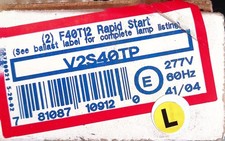 V2S40TP Fluorescent ballast, rapid start, 2×...