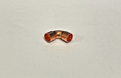 Copper Elbow, For 3/8'' O.D. Lines For Refrigeration, A/C, HVAC Grade
