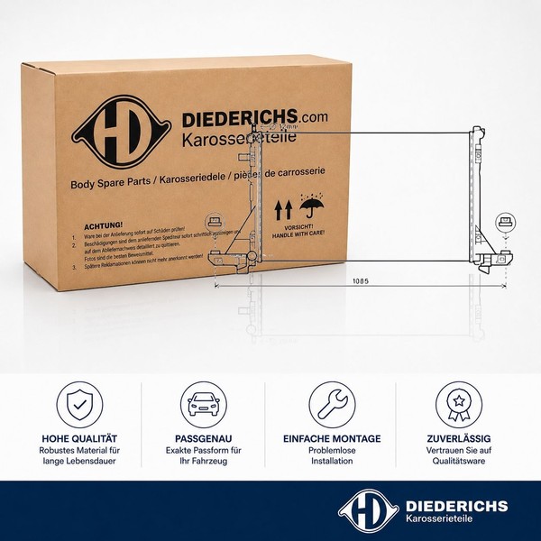 KÜHler MotorkÜHlung Diederichs DCM2968 Passend FÜR Nissan Opel Renault-image