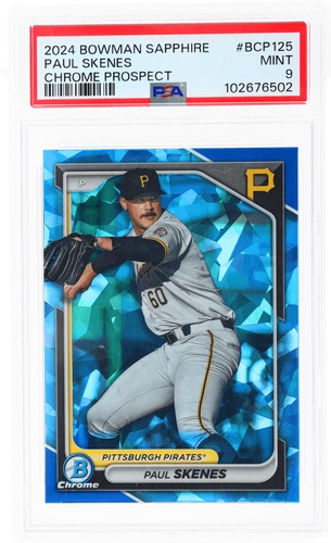 2024 Bowman Sapphire Paul Skenes Chrome Prospect #BCP125 PSA 9