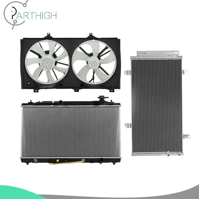 #ad Dual Cooling Fan and Radiator Condenser Car Electric For 2009 2014 Toyota Venza $182.99