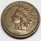 1859 Indian Head Penny Beautiful Coin Rare Date