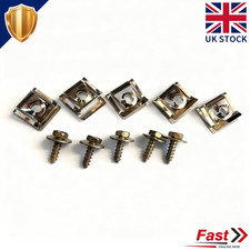 FIT FERRARI UNDERTRAY ENGINE SPLASH GUARD SHIELD BOTTOM TRAY COVER METAL CLIPS