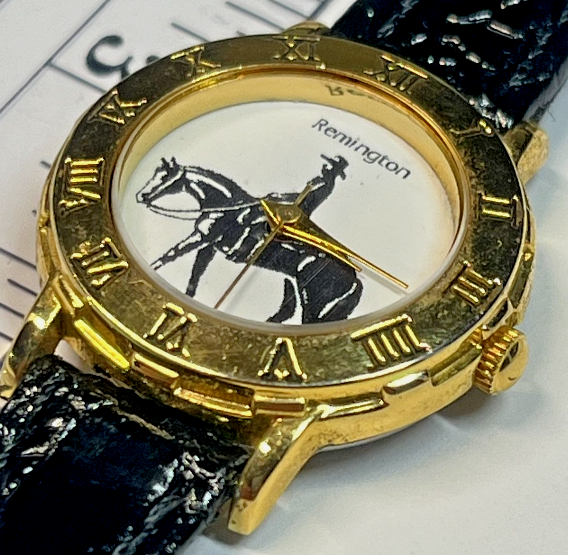 Remington ladies watch, gold tone with new