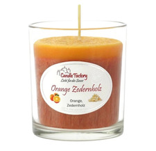 Duftkerzen Party Light Orange Zedernholz Fa. Candy Factory  4 Stück