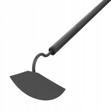 Ideal Pro Metal Half Round Hoe - Digging, Weeding, Soil Loosening