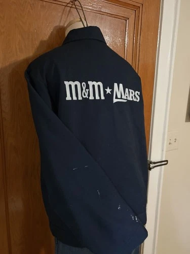 Vintage Universal Overall M&M Mars Work Jacket Mens Medium Navy Talon Zip Union image 6