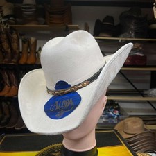 White Suede Western Hat. Men's Wide Cowboy Hat. Sombrero Vaquero De Piel Gamuza.