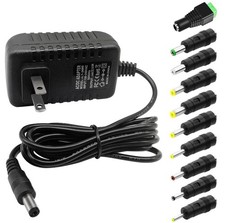 DC 24V 0.5A Switching Power Supply AC Adapter 100-240V 50-60Hz to dc Black