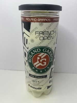 Babolat French Open All Court Tennis Balls Roland Garros 3 Ball Can SEALED NEW
