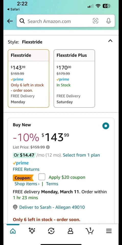 Lifepro Flexstride  Under Desk Elliptical Peddler- Works Perfectly! - Image 3 of 3
