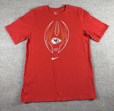 Nike Kansas City KC Chiefs Football NFL Shirt Tee Boys XL Red Mahomes
