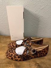 a new day Leopard Print Mary Jane Flats - Tan and Black size 11 NEW WITH TAGS