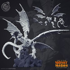 Magma Demon miniature - CastnPlay - DnD miniatures - Role Playing Game - 