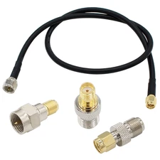 SMA to F Adapter SMA Male to F Type Male 20 Inch RG58 Coax Coaxial Extension Cab