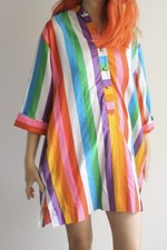 Vintage Catherine Ogust For Penthouse Gallery Forever Dress - Rainbow Stripe