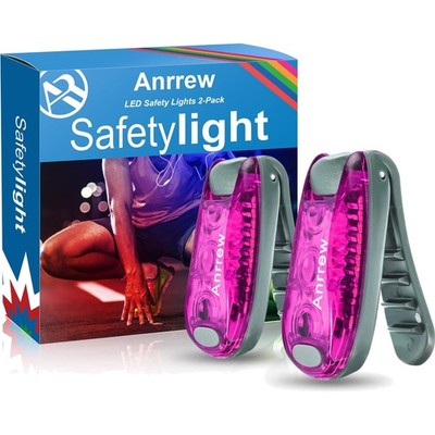 LED Schulranzen Licht Kinderwagen Blinklicht Reflektor Lauflicht, 2er Set