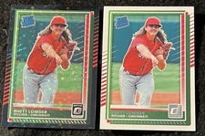 2025 Donruss  - Black Disco Prizm - RC  - Rhett Lowder #74 - Reds + Base