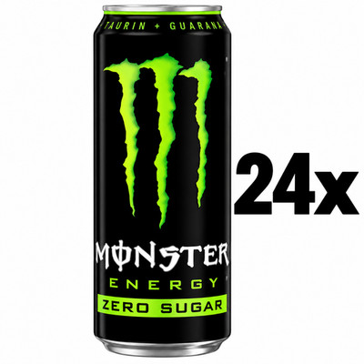 24x Monster Energy Zero Sugar 500ml   zuckerfrei   inkl. 6  Pfand