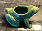 Vintage McCoy Frog Planter  Green Matte  Finish