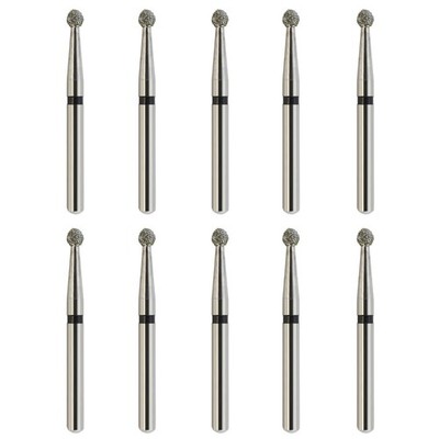 Dental Diamond Round Burs FG 801/016SC Super Coarse Grit Black High Speed Ball