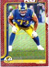 2025 Topps Chrome Pigskin Refractor Steve Avila Los Angeles Rams