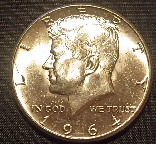 Unc 1964 (P) & XF 1965(P) JFK Half Dollars--Starts Below Melt