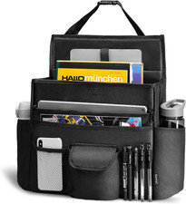 Car Front Seat Organizer, Back Seat Storage with Adjustable Straps Truck Seat Or