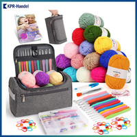 HäKelset FüR AnfäNger 16 Farben Mit Ergonomischen HäKelnadeln 2-8 Mm