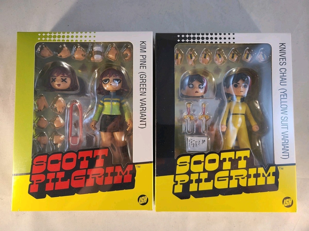 KIM PINE & KNIVES CHAU Figures Rare Variants Scott Pilgrim Bottle