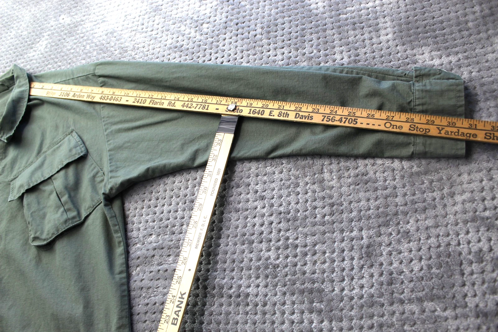 Rothco Jacket Mens Medium Green BDU Ripstop Field Button Front Reproduction image 6