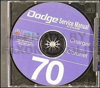 1970 Dodge CD Reparaturhandbuch 70 Charger Coronet Super Bee RT 400 500