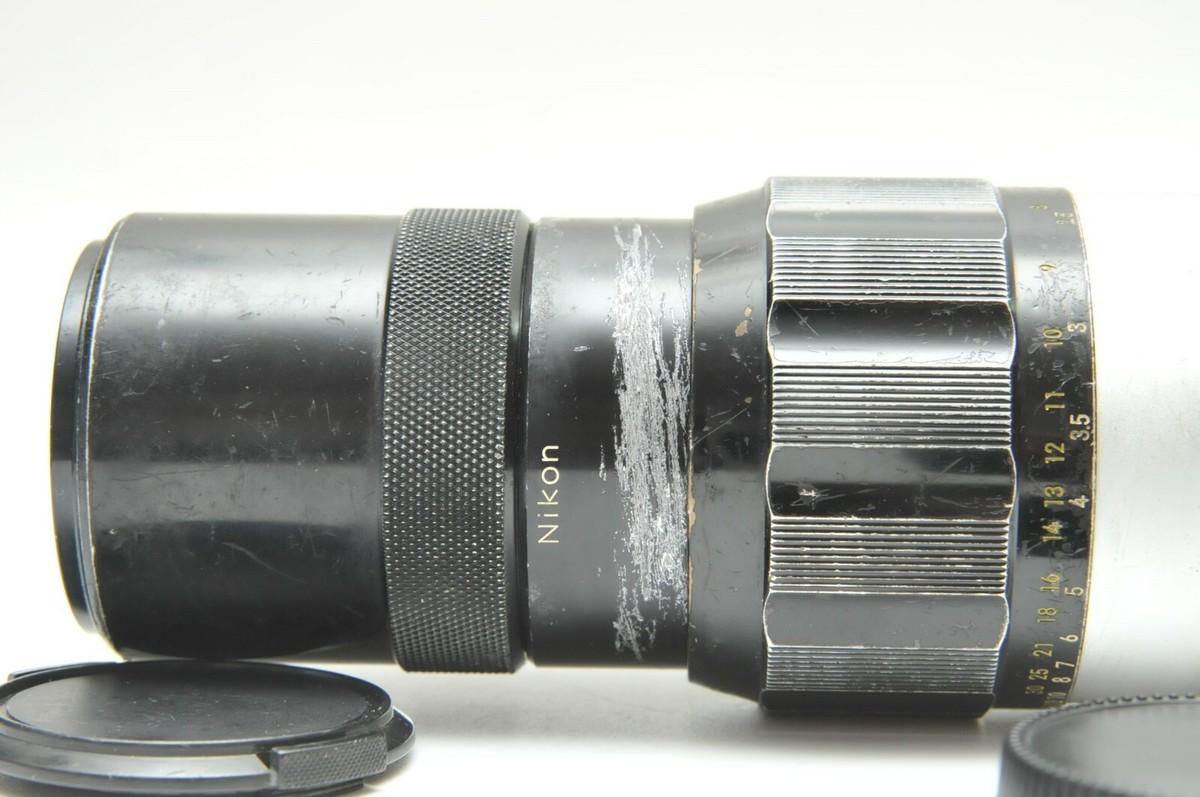 Vintage Nikon Nikkor-Q Auto 200mm F/4 Telephoto Lens non Ai For F F2 (NR
