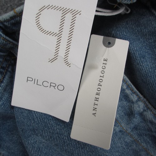 Pilcro Jeans Women's 34 Blue Light Wash High Rise Baggy Wide Leg Jeans New - Picture 11 of 12
