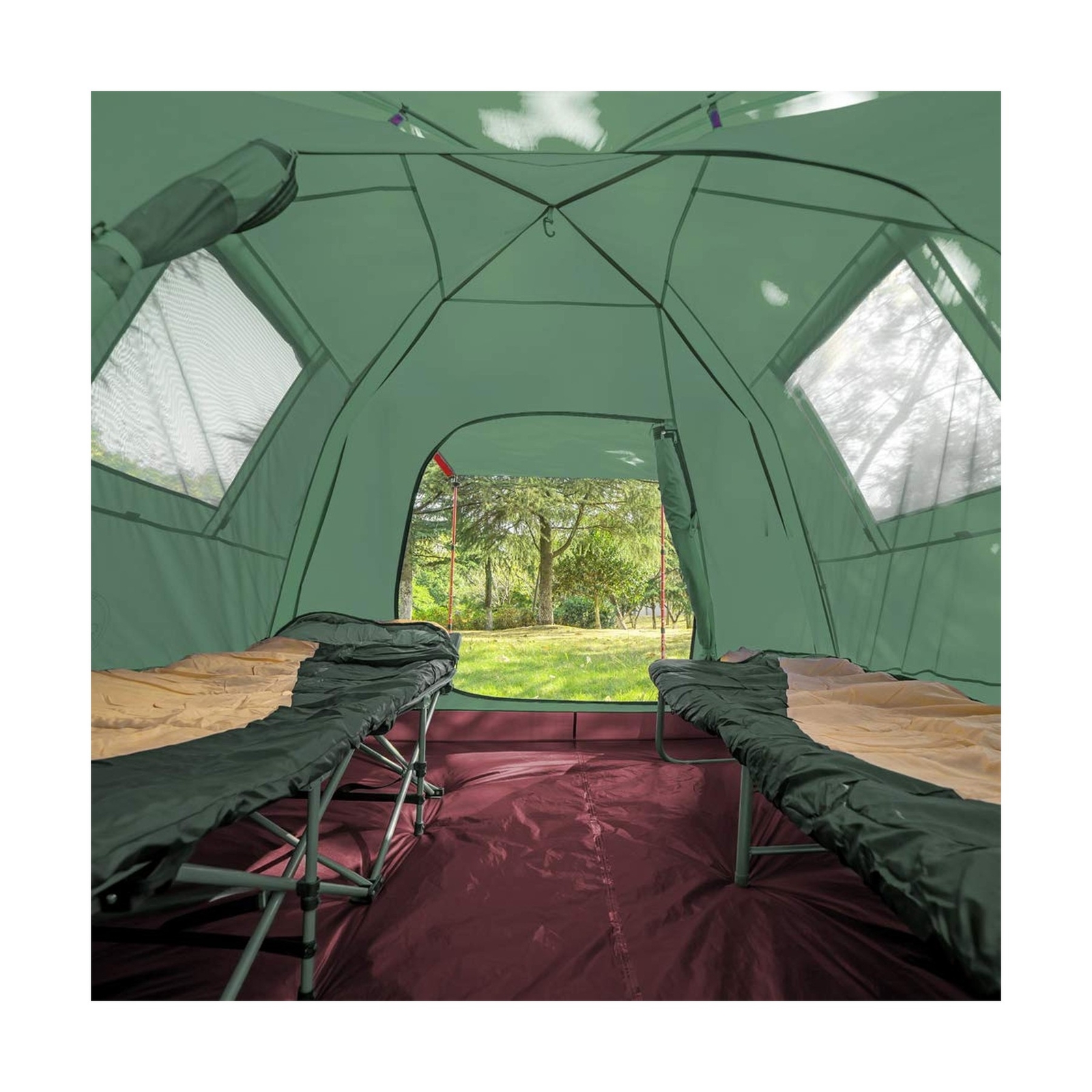 KAZOO 2／4 Person Camping Tent Outdoor Waterproof Family Large Tents 2/4