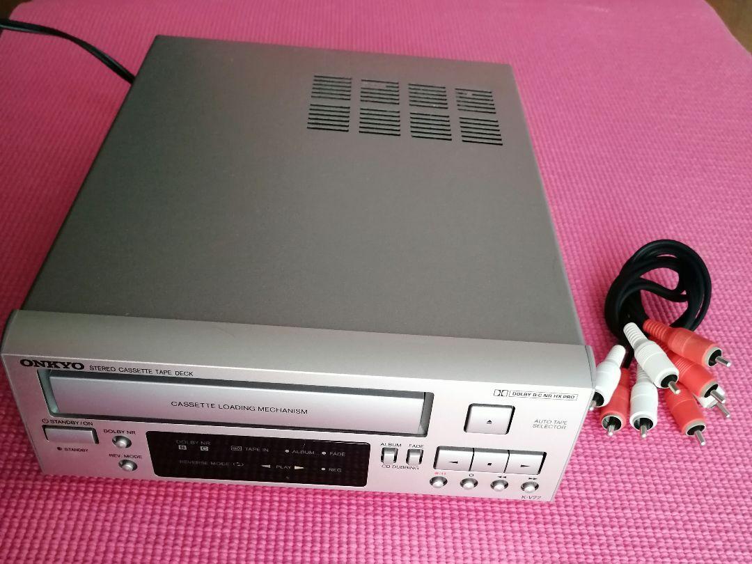 ONKYO K-V77 カセットデッキ ONKYO カセットデッキ K-V77 動作品・綺麗