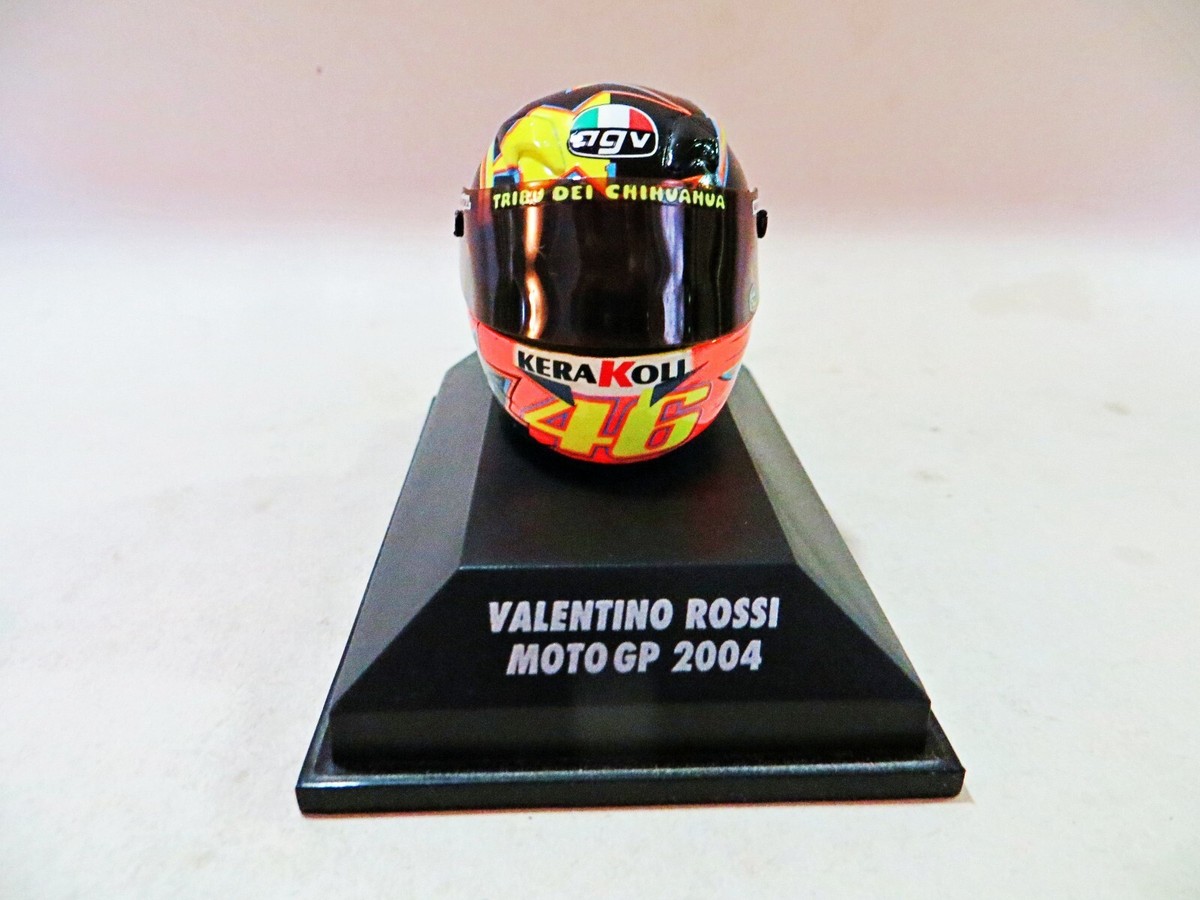 ミニチャンプス ロッシ Valentino Rossiミニチュアヘルメットセット MINICHAMPS 'VALENTINO ROSSI COLLECTION AGV HELMET, MOTO GP 2004' 1