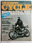 Modern Cycle Magazine September 1971, Volume 7 Number 9