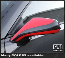 Chevrolet Camaro 2010-2015 Side Mirror Highlight Stripes Decals (Choose Color)