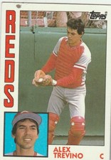 FREE SHIPPING-MINT TO NRMINT-1984 Topps #242 Alex Trevino Reds PLUS BONUS CARDS