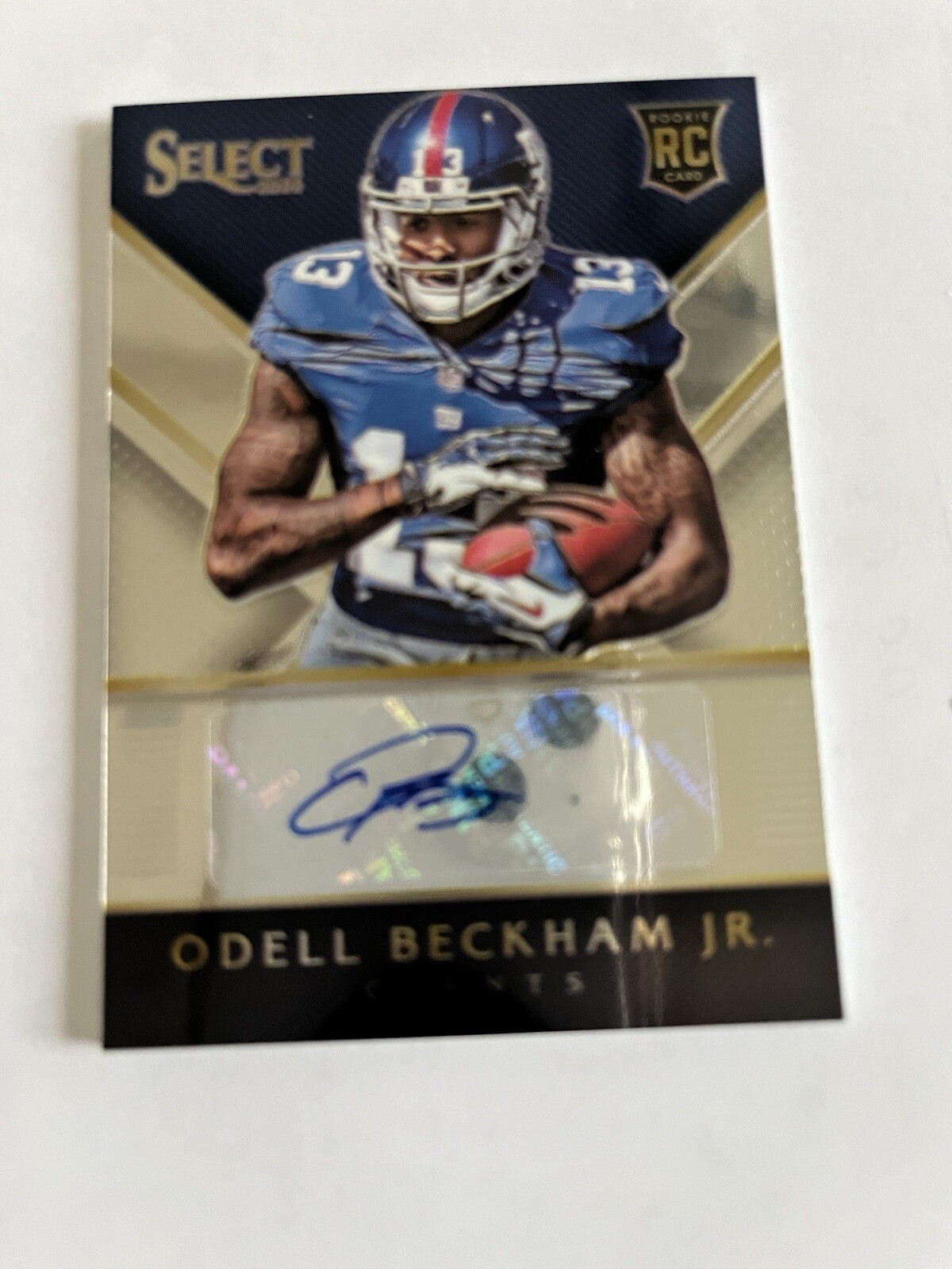 Odell Beckham Jr. #RA-OB Football Cards 2014 Panini Select Rookie Autograph trading card — raw and PSA graded price guide