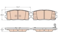 TRW GDB3566 BremsklöTze, BremsbeläGe FüR Vauxhall Antara (L07)