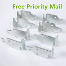 8 PCs Utility Trailer Wood Sides Latch Rack Stake Body Gates Corner Brackets NEW