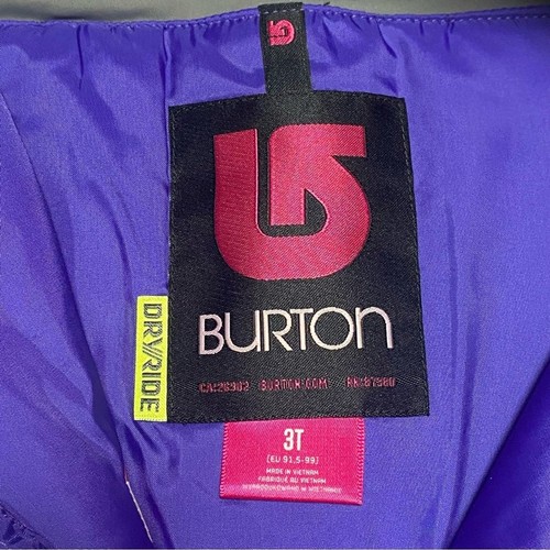 Burton Snow Bibs Kids 3T Purple Snow overal pants - Picture 12 of 15
