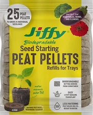 Jiffy J4REFILL Peat Pellets, 42 mm, Brown