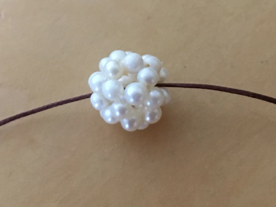 Neu - River Pearl Anhänger Colgante Aus Flussperlen - Durchmesser 1 cm - Neu - Bild 3 von 3