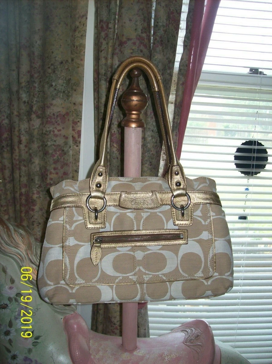 Coach Penny Shoulder Bag in Signature Canvass. Detailed images and  description only with music. 