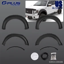 Fit For 2009-2014 Ford F150 Styleside Pocket Rivet Bolt-on Style Fender Flares