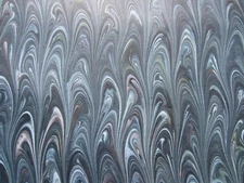 LOT OF 5 Gorgeous French Marbled Paper 25.5" x 19.5", Bookbinding, crafts, etc