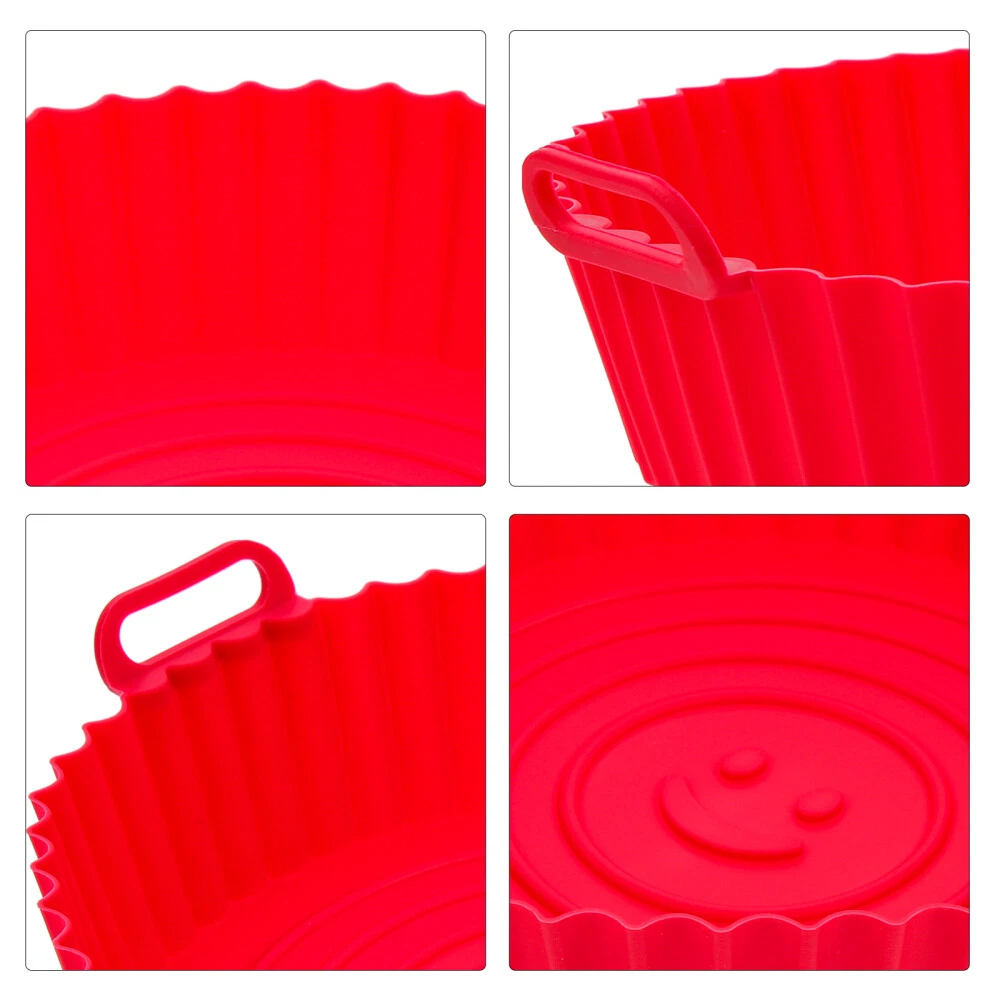 Air Fryer Pan Silicon Oven Instant Grilling Platter Deep Pot Frying Air Fryer Pan Silicon Oven Instant Grilling Platter Deep Pot Frying